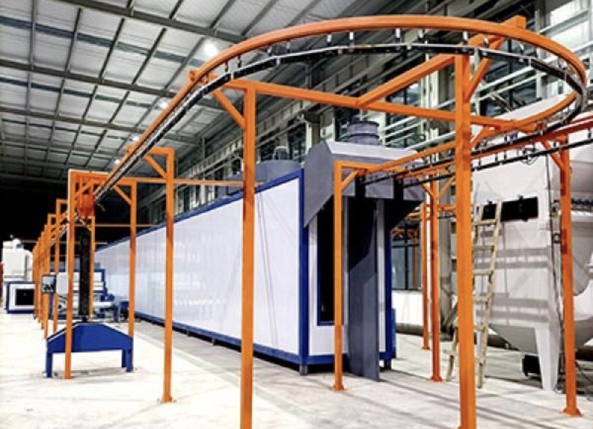 Powder recovery cyclone and ducting units