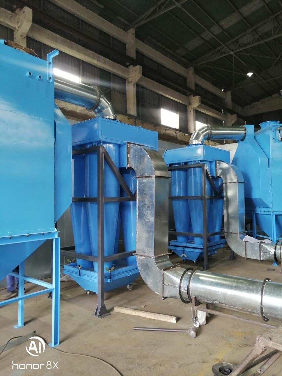 Pretreatment plant line for surface preparation